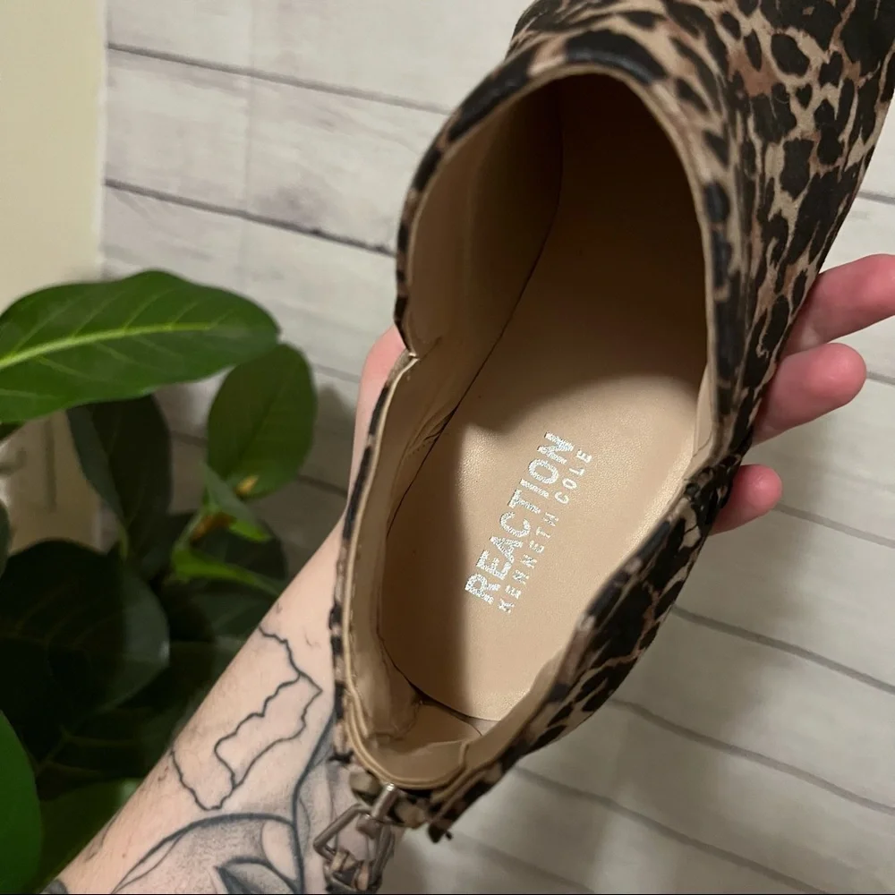 NEW Kenneth Cole leopard fall booties size 9.5